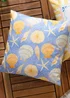 furn. Blue Sea Shells Printed Outdoor Cushion - One Size Image 1
