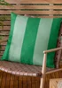 furn. Green Deck Stripe Woven Outdoor Outdoor Cushion - One Size Image 1