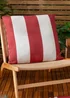 furn. Red Deck Stripe Woven Outdoor Outdoor Cushion - One Size Image 1