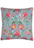 Wylder Nature Light Blue Claudia Floral Outdoor Outdoor Cushion - One Size Image 2