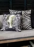 Paoletti Leopardis Zebra Woven Outdoor Cushion - One Size Image 6