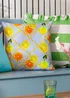 Wylder Citrus Blue Trellis Printed Outdoor Outdoor Cushion - One Size Image 6