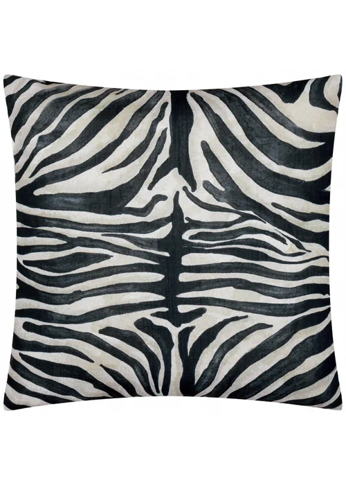 Paoletti Leopardis Zebra Woven Outdoor Cushion - One Size Image 3