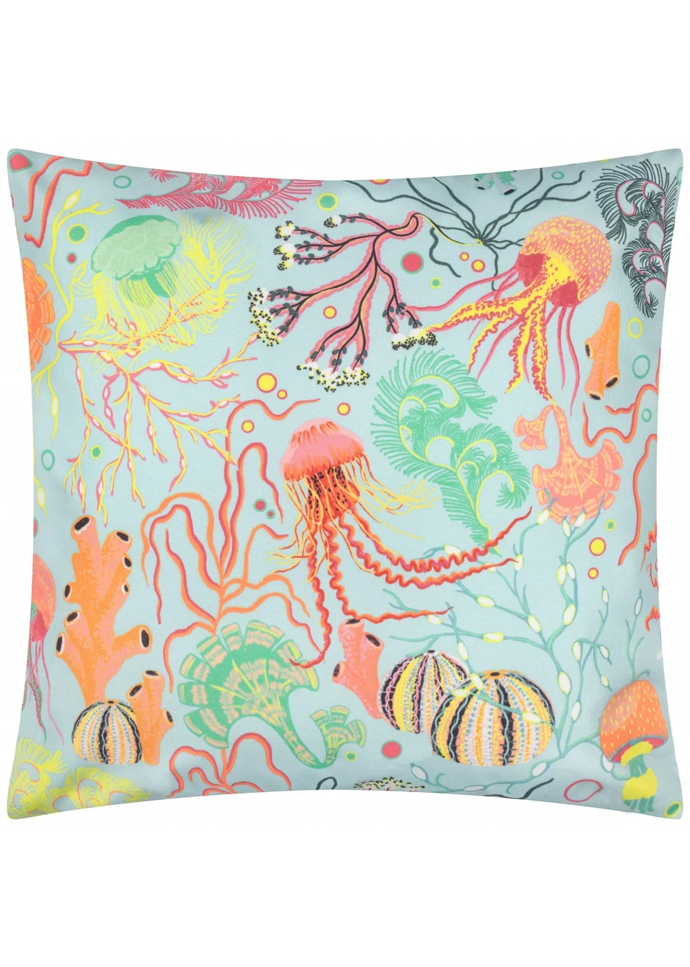 furn. Pink Reef Printed Outdoor Outdoor Cushion - One Size Image 3