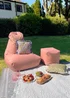 rucomfy Indoor/Outdoor Lounge Chair Dusky Pink Beanbag - One Size Image 2
