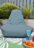 rucomfy Indoor/Outdoor Lounge Chair Seafoam Blue Beanbag - One Size Image 1