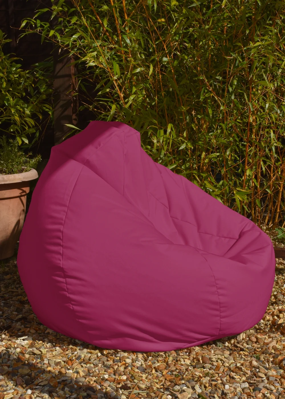 rucomfy Indoor/Outdoor Slouchbag Cerise Pink Beanbag - One Size Image 3