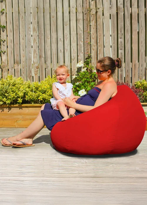 rucomfy Indoor/Outdoor Slouchbag Red Beanbag - One Size Image 1