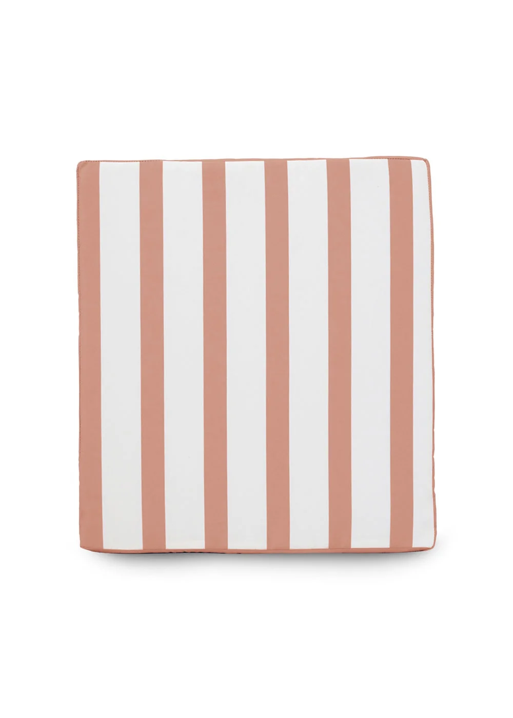 rucomfy Indoor/Outdoor Striped Single Bench Dusky Pink Seatpad - One Size Image 2