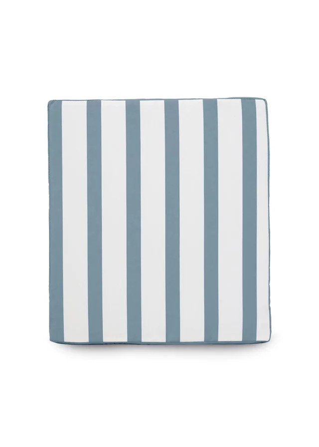 rucomfy Indoor/Outdoor Striped Single Bench Seafoam Blue Seatpad
