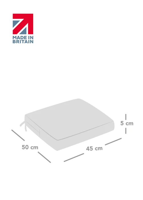 rucomfy Indoor/Outdoor Striped Single Bench Seafoam Blue Seatpad - One Size Image 3