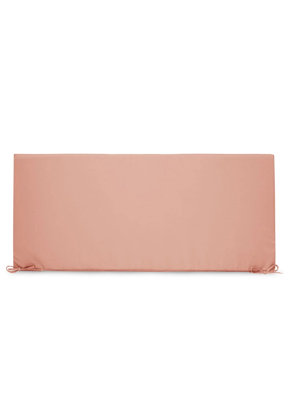 rucomfy Indoor/Outdoor Striped Double Bench Dusky Pink Seatpad - One Size Image 2