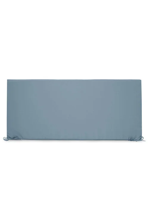 rucomfy Indoor/Outdoor Striped Double Bench Seafoam Blue Seatpad - One Size Image 2
