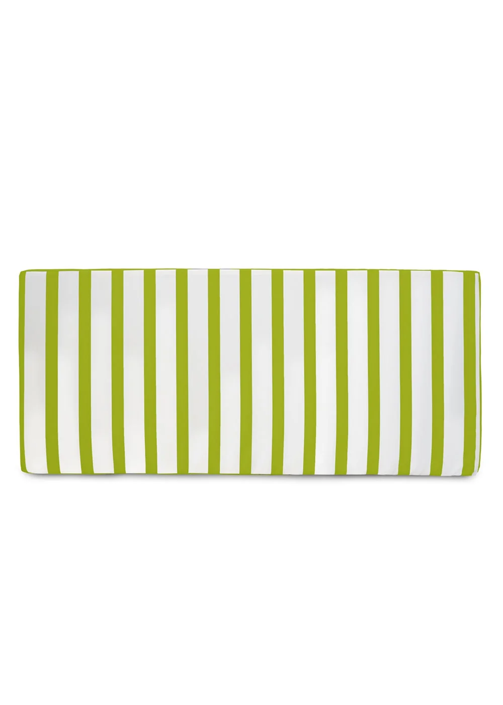 rucomfy Indoor/Outdoor Striped Double Bench Olive Green Seatpad - One Size Image 2