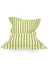 rucomfy Indoor/Outdoor Giant Striped Squashy Squarbie Olive Green Beanbag - One Size Image 1
