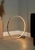 BHS Lighting Serk LED Ring Floor Lamp Chrome (61cm x 61cm) - One Size Image 1