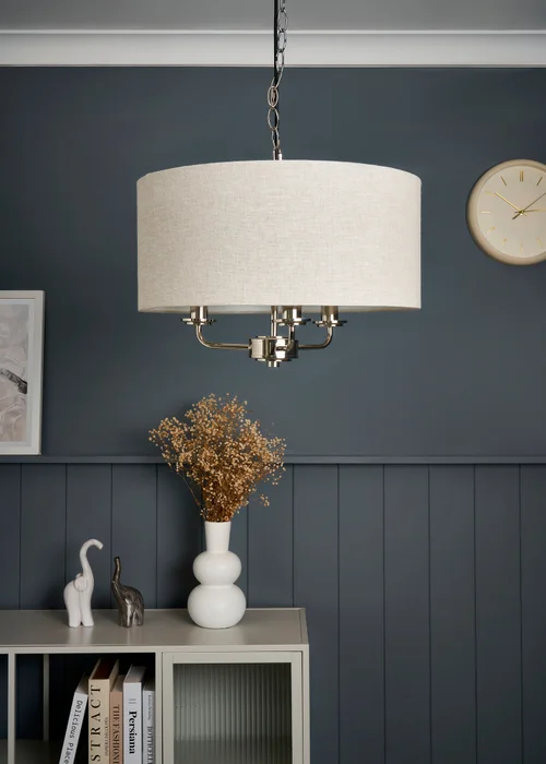 BHS Lighting Harley Ceiling 3 Light Chrome (40-120cm x 45cm) - One Size Adjustable Image 2