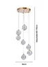 BHS Lighting Raeden LED Brass Acrylic Ball 7 Light Cascade (80-110cm x 36cm) - One Size Adjustable Image 6