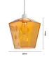BHS Lighting Octagon Easyfit Glass Amber (23cm x 20cm) - One Size Image 6