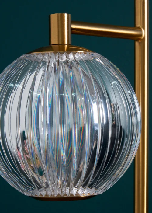 BHS Lighting Raeden LED Brass Acrylic Ball Table Lamp (35cm x 13cm) - One Size Image 4