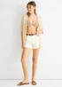 Gini London Beige Crochet Knit Edge to Edge Cardigan - 12 Image 4