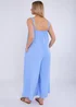 Gini London Blue Air Flow Strappy Wide Leg Jumpsuit - Medium/Large Image 2
