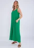 Gini London Green Air Flow Strappy Wide Leg Jumpsuit - M/L Image 4