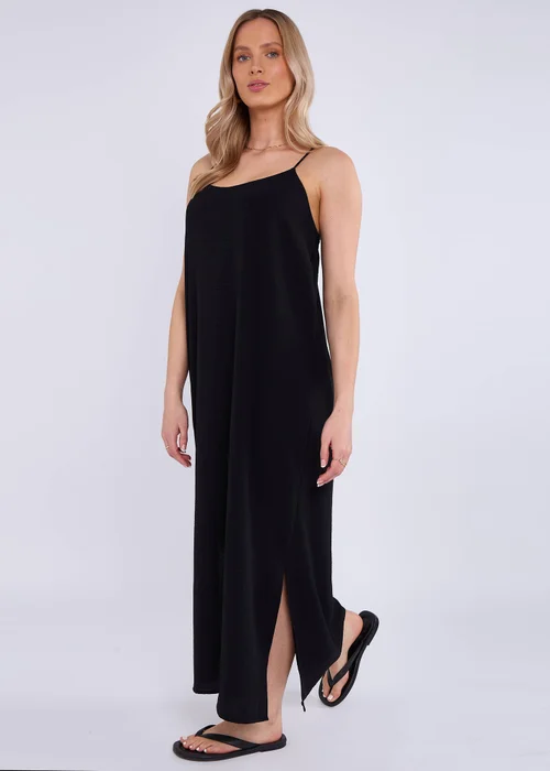 Gini London Black Strappy Cross Back Airflow Oversized dress - Small/Medium Image 4