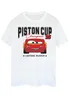 Disney Cars Lightning McQueen Piston Cup White T Shirt - 3XL Image 1