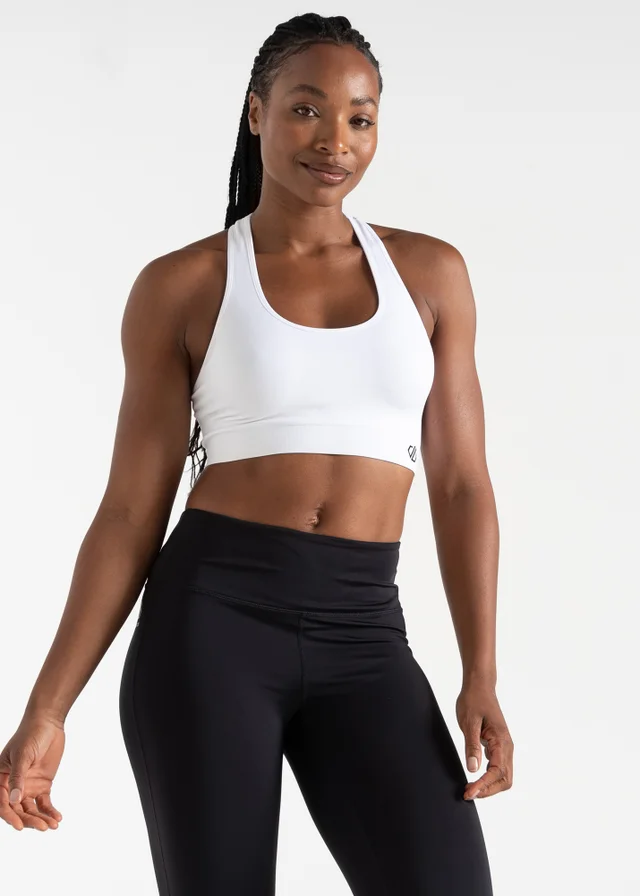 Dare2b White Don’t Sweat It II Quick Dry Bra