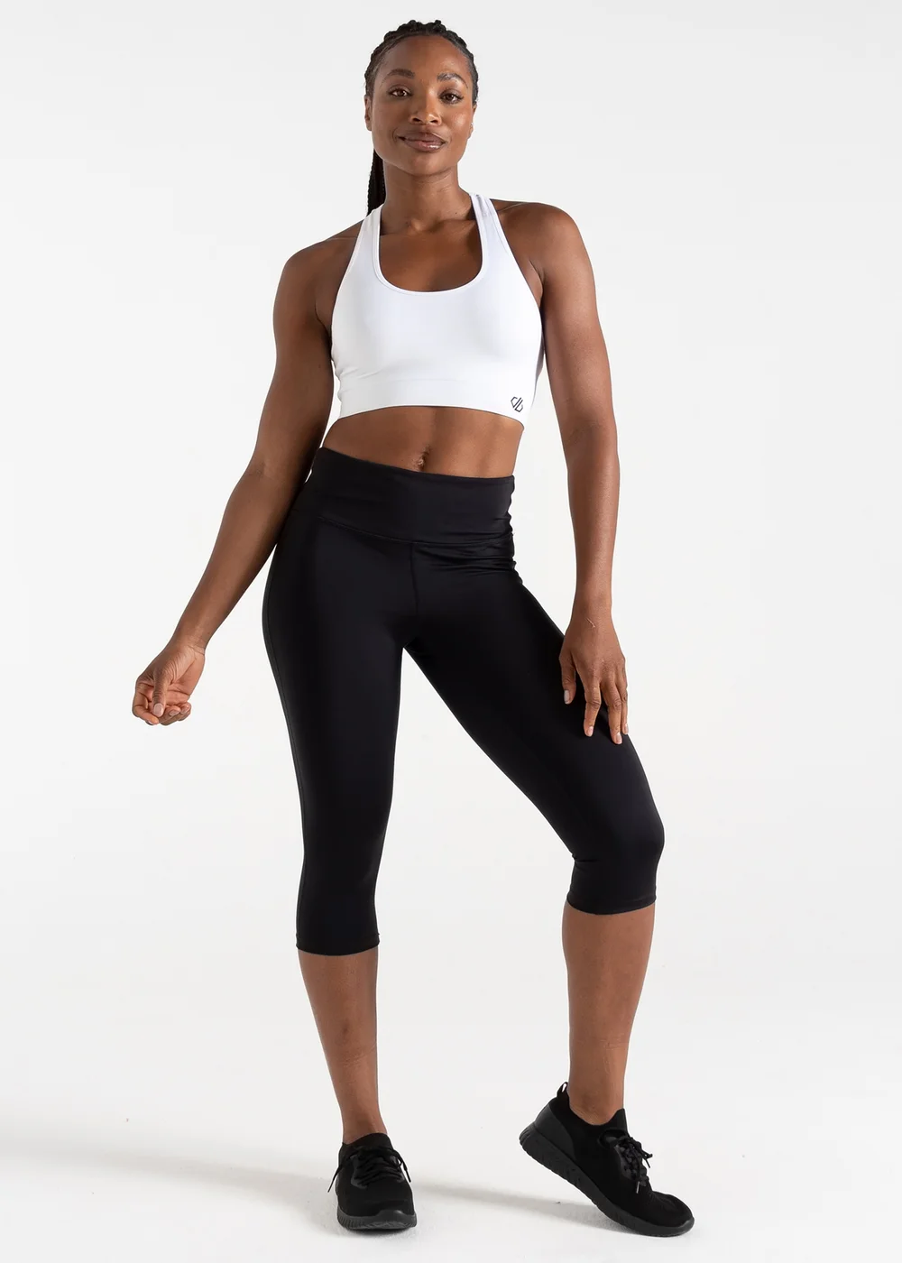 Dare2b White Don’t Sweat It II Quick Dry Bra - Medium Image 2