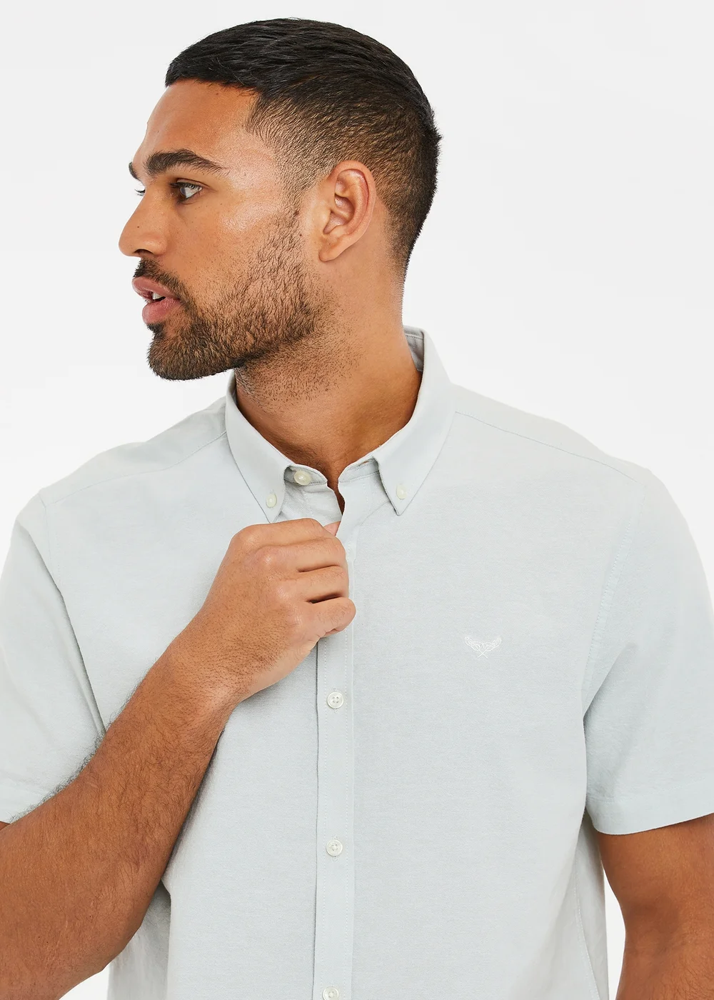 Threadbare green Oxford Cotton Short Sleeve Shirt - L Image 4