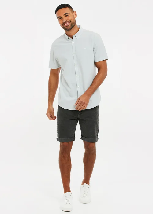 Threadbare green Oxford Cotton Short Sleeve Shirt - L Image 3
