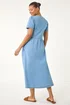 Roman Denim Button Through Midi Dress - Size 14 Image 3