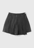 Girls Black Faux Leather Skort (7-15yrs) - Age 7 Years Image 1