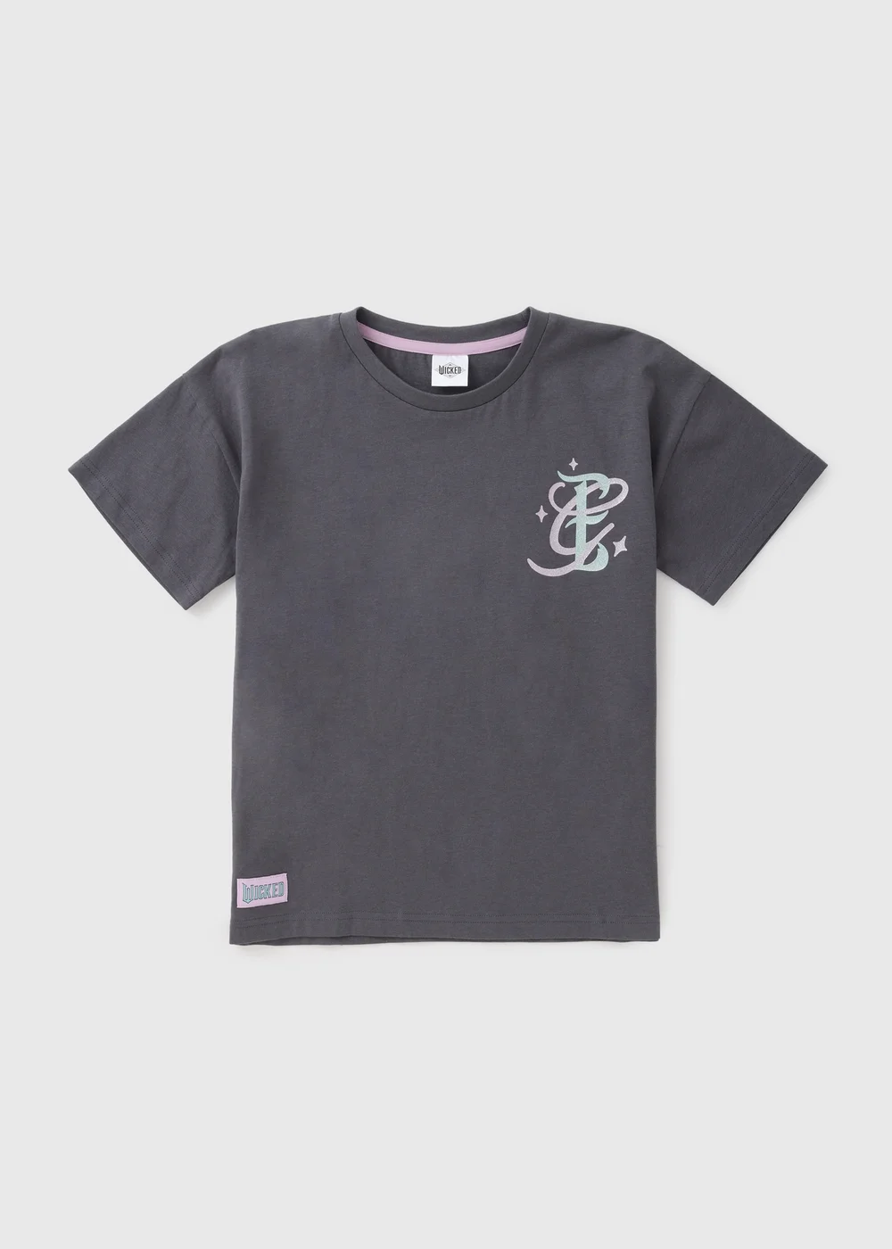 Wicked Girls Charcoal Logo T-Shirt (4-13yrs) - Age 4 Years Image 1