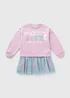 Wicked Girls Lilac Sweater Mesh Dress (4-11yrs) - 8 Yrs Image 1