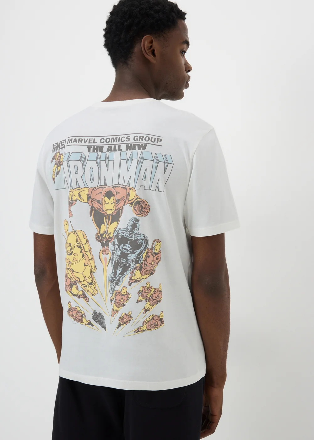 Ecru Flying Marvel Printed T-Shirt - Extra Large Image 2