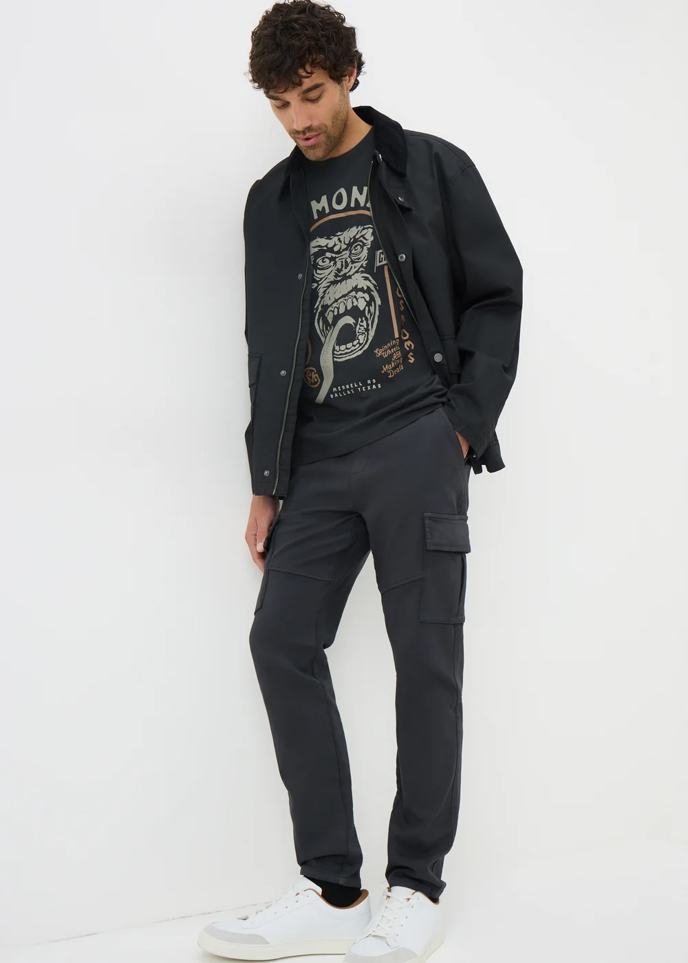 Gas Monkey Charcoal T-Shirt - XXXL Image 1