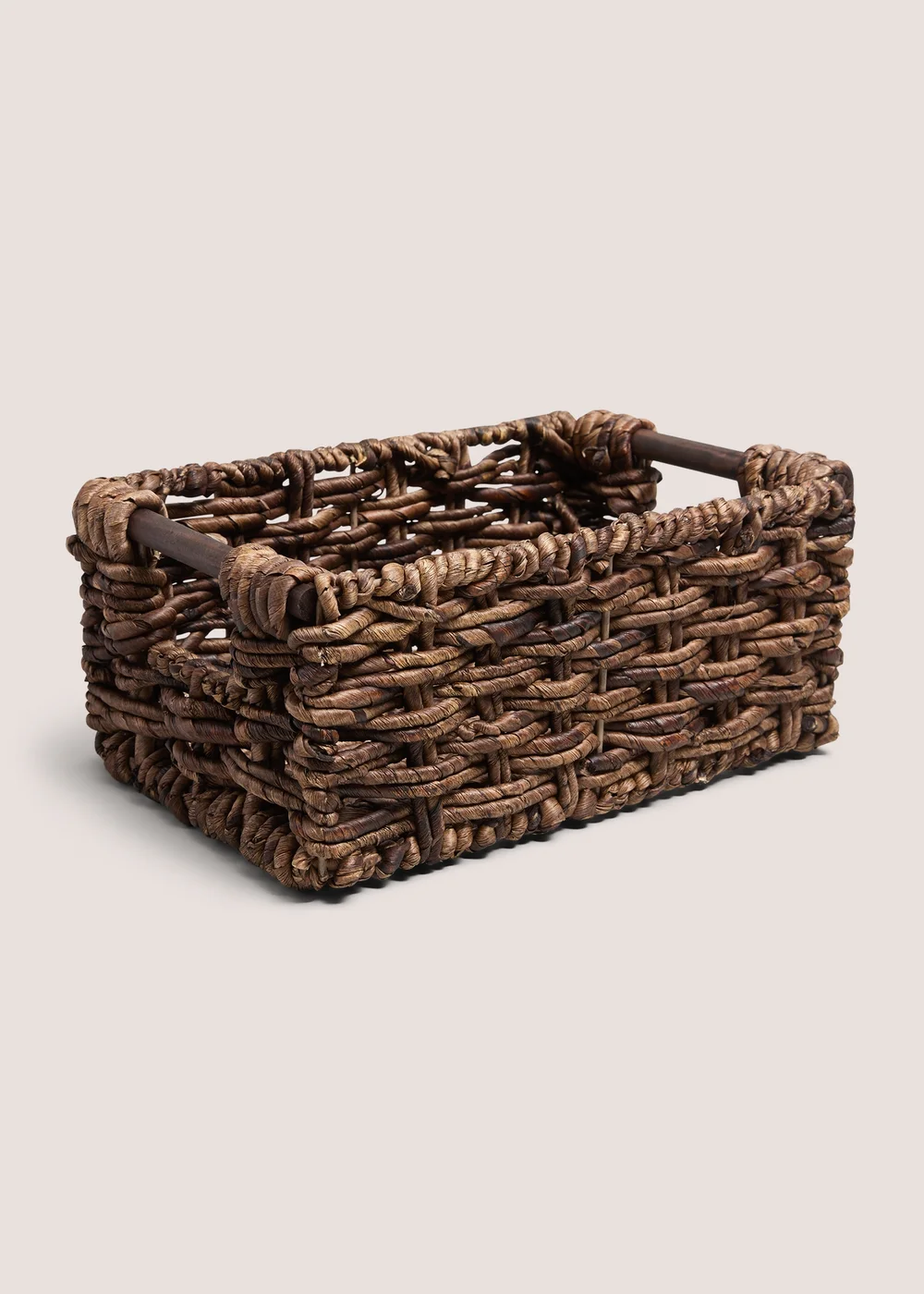 Dark Woven Small Basket Image 1