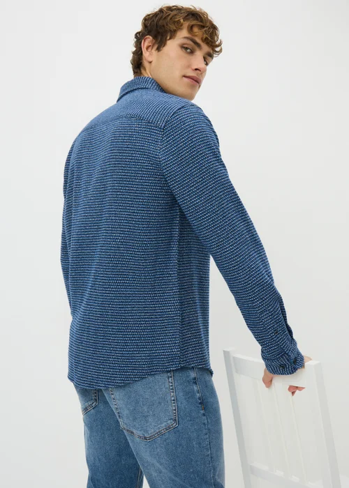 Blue Waffle Shirt - Small Image 1