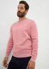 Lincoln Pink Crew Neck Jumper - Medium Image 2