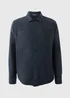 Navy Plain Brushed Overshirt - 3XL Image 4