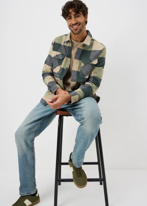 Green Check Overshirt - 3XL Image 1