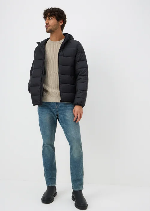 Beige Plated Crew Jumper - Extra Large Image 3