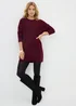 Burgundy Sequin Yarn Jumper - XS Image 1
