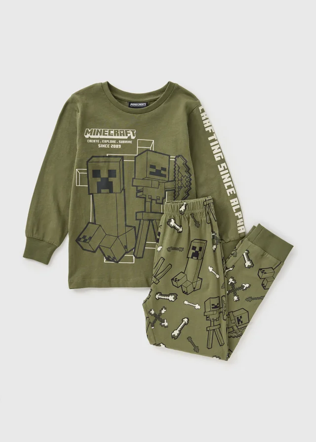 Minecraft Boys Khaki Pyjama Set (4-13yrs)
