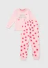 Girls Pink Best Sister Pyjama Set - 1 half year to 2 Image 1