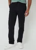 Threadbare Black Cotton Elasticated Waist Chino Trousers - 32/L32 Image 1