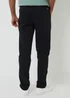 Threadbare Black Cotton Elasticated Waist Chino Trousers - 32/L32 Image 2